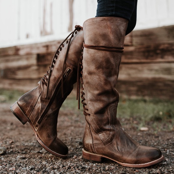 Freebird by Steven Shoes - FREEBIRD Stag Lace Back Taupe Boot